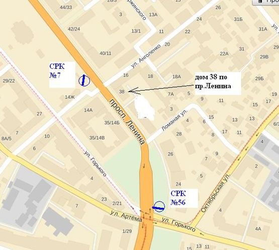 Схема рекламной плоскости по адресу пр.Леніна,22 -вул.Горького, - маг.“Сігнал” (призматрон) Схема рекламной плоскости по адресу пр.Леніна,22 -вул.Горького, - маг.“Сігнал” (призматрон)