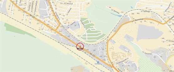 Схема рекламної площини за адресою Шевченка вул.