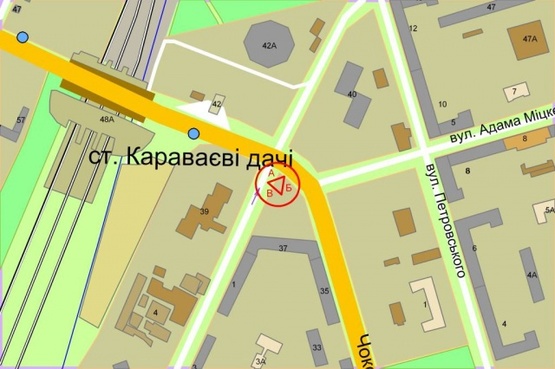 Схема рекламної площини за адресою Чоколовский бульвар, 37 / ул. Ушинского ("Радиорынок")