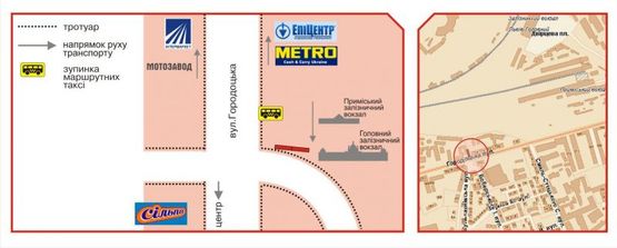 Схема рекламной плоскости по адресу Городоцька, 128 Схема рекламной плоскости по адресу Городоцька, 128