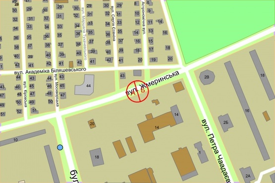 Схема рекламної площини за адресою вул. Жмеринська, 14 Схема рекламної площини за адресою вул. Жмеринська, 14