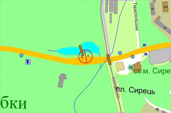 Схема рекламной плоскости по адресу Стеценка, 1 Схема рекламной плоскости по адресу Стеценка, 1