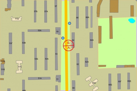 Схема рекламної площини за адресою Щербаківського Данила (Щербакова), 64