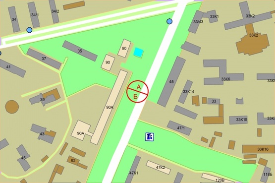 Схема рекламної площини за адресою Васильківська, 90 Схема рекламної площини за адресою Васильківська, 90