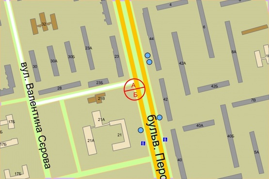 Схема рекламної площини за адресою Перова бульвар, 42  напроти Схема рекламної площини за адресою Перова бульвар, 42  напроти