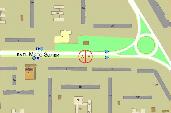 Схема рекламной плоскости по адресу Архипенка Олександра (Мате Залки), 8 Схема рекламной плоскости по адресу Архипенка Олександра (Мате Залки), 8