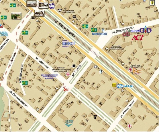 Схема рекламной плоскости по адресу ул. Гоголя, 9  в центр Схема рекламной плоскости по адресу ул. Гоголя, 9  в центр