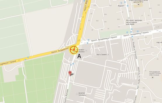 Схема рекламной плоскости по адресу пр-т М.Жукова Ильичевская дорога, схема №13 правая А3