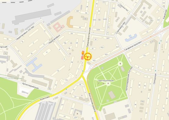 Схема рекламной плоскости по адресу Среднефонтанская ул. напротив №34 А3 Схема рекламной плоскости по адресу Среднефонтанская ул. напротив №34 А3