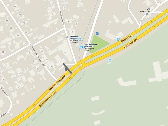 Схема рекламної площини за адресою Николаевская дор.- пр-т Добровольского***  (ПРИЗМА)*** Схема рекламної площини за адресою Николаевская дор.- пр-т Добровольского***  (ПРИЗМА)***