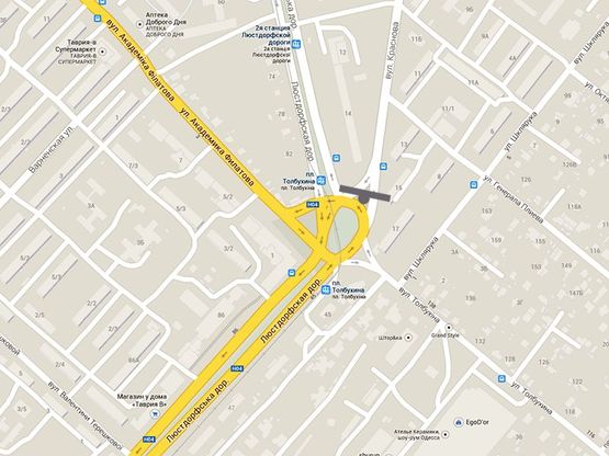 Схема рекламної площини за адресою Толбухина пл. - ул.Краснова( со стороны Краснова) (Призма левая ) Схема рекламної площини за адресою Толбухина пл. - ул.Краснова( со стороны Краснова) (Призма левая )