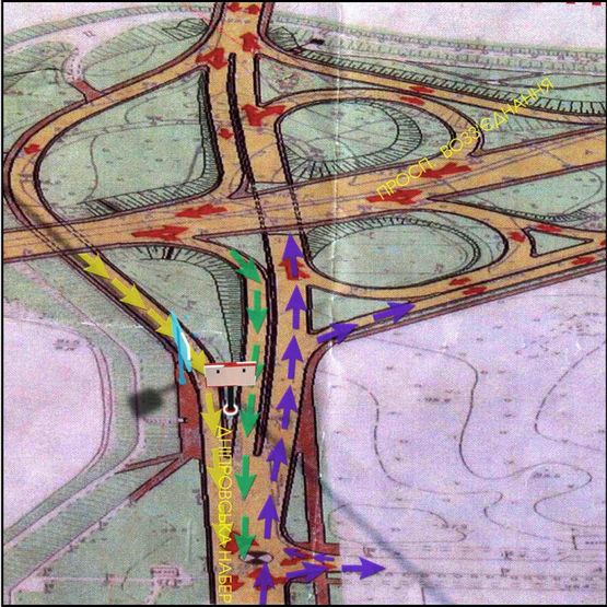 Схема рекламної площини за адресою (225236) Въезд на м.Патона, разделитель, Березняки