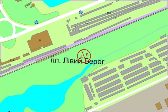 Схема рекламної площини за адресою Дарницьке шосе (03-0361-01)