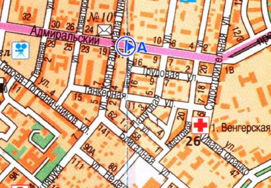 Схема рекламной плоскости по адресу Адмиральский проспект [15 А]