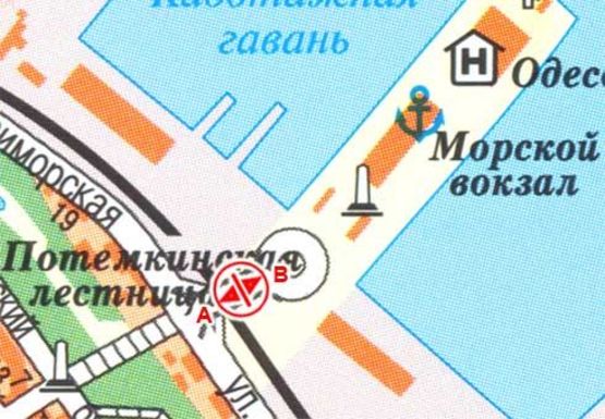 Схема рекламной плоскости по адресу Мор.вокзал [4 B]