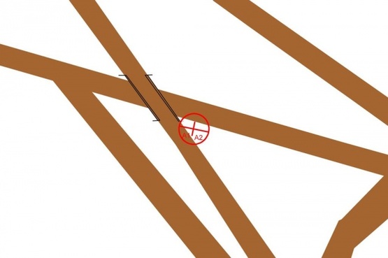 Схема рекламной плоскости по адресу Бориспольская трасса-8 ( из  Аэропорта, справа)