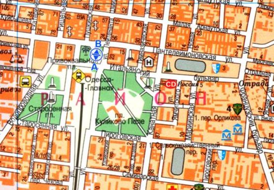 Схема рекламної площини за адресою Привокзальная пл., аллея №1 А