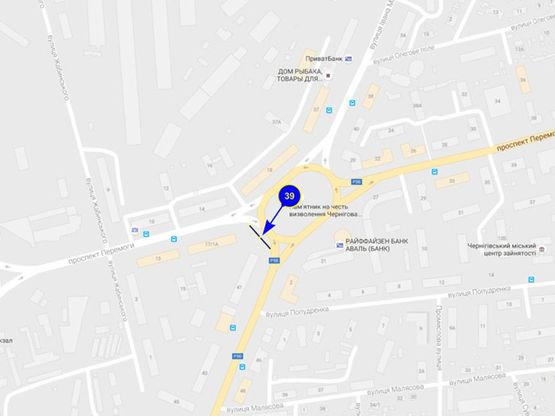 Схема рекламной плоскости по адресу площадь Победы призма 3