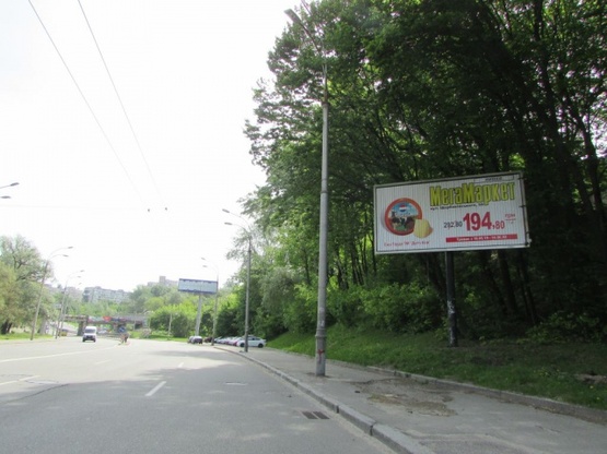 Схема рекламной плоскости по адресу ул.Стеценко,1 (р-н Дубки) ст.метро.Сырец