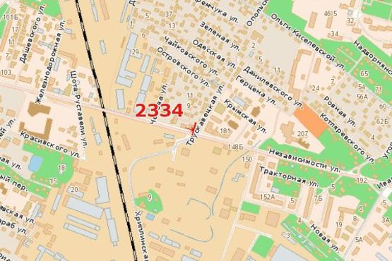 Схема рекламної площини за адресою Незалежності вул. - Трускавецька вул.