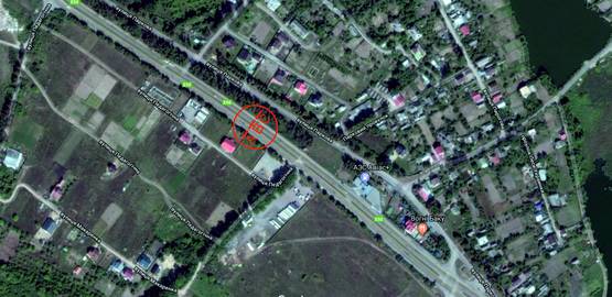 Схема рекламної площини за адресою Хмельницкая трасса (Якушинцы) выезд левая