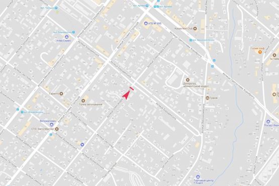 Схема рекламной плоскости по адресу вул. Олександра Кониського  -вул. Бородинська/ул. Володарского  - ул. Бородинская Схема рекламной плоскости по адресу вул. Олександра Кониського  -вул. Бородинська/ул. Володарского  - ул. Бородинская