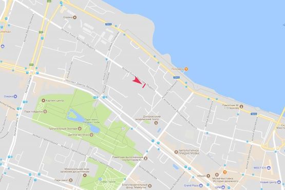 Схема рекламної площини за адресою вул. Князя Ярослава Мудрого вул., 11 (через дорогу від буд. №20)/ул. Столярова,11 Схема рекламної площини за адресою вул. Князя Ярослава Мудрого вул., 11 (через дорогу від буд. №20)/ул. Столярова,11