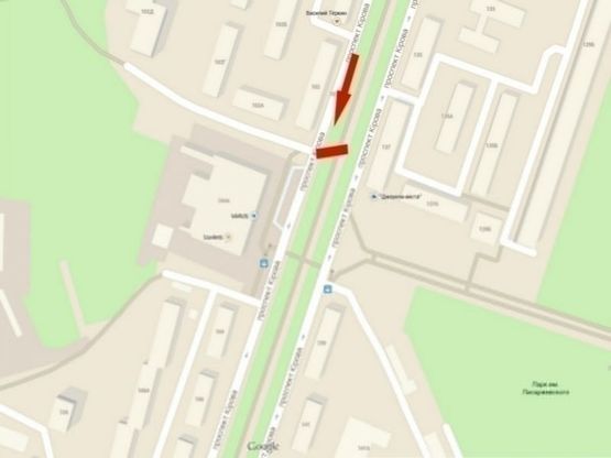 Схема рекламной плоскости по адресу пр-т. О. Поля, ТЦ "Славутич", розподілювач, призма /пр. Кирова, ТЦ "Славутич",разделитель, призма Схема рекламной плоскости по адресу пр-т. О. Поля, ТЦ "Славутич", розподілювач, призма /пр. Кирова, ТЦ "Славутич",разделитель, призма