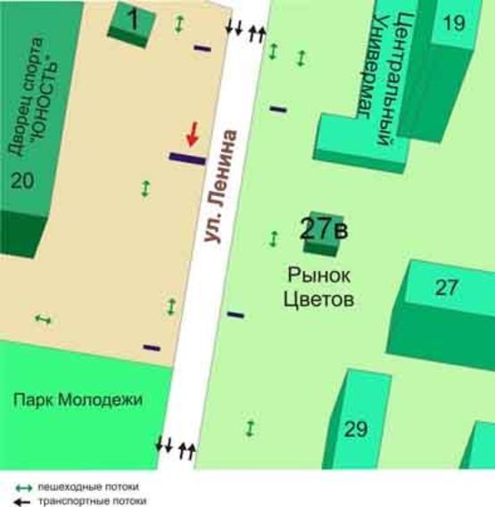 Схема рекламной плоскости по адресу пр.Мира,20, №32-А2