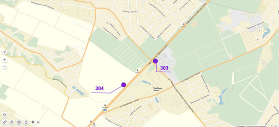 Схема рекламной плоскости по адресу Одесская трасса 16км. - Чабаны - в направлении Одессы Схема рекламной плоскости по адресу Одесская трасса 16км. - Чабаны - в направлении Одессы