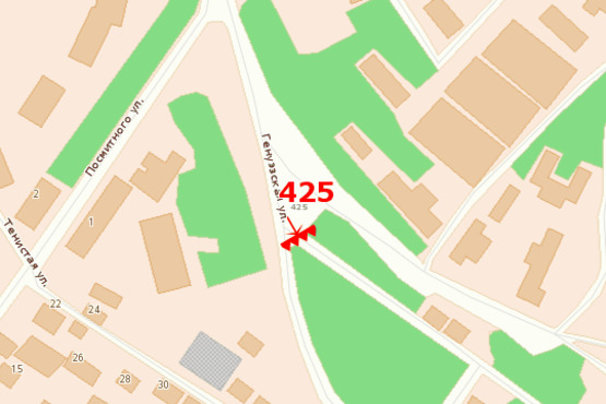 Схема рекламной плоскости по адресу Аркадия 3х4 (Призма)