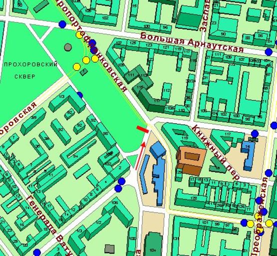 Схема рекламної площини за адресою ул. Б.Хмельницкого (Призма)