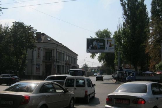 Схема рекламной плоскости по адресу ул. Чубаевская, 1/7 (напротив) - 7-я ст. Б. Фонтана (призма)