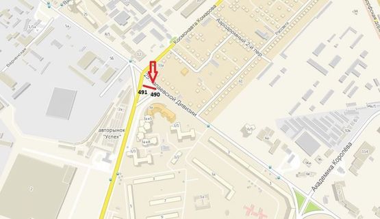 Схема рекламной плоскости по адресу просп. Маршала Жукова - ул. 25-й Чапаевской дивизии (призма правая)