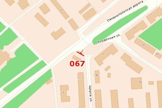 Схема рекламної площини за адресою ул. Щорса - Ивановский мост (призма) Схема рекламної площини за адресою ул. Щорса - Ивановский мост (призма)