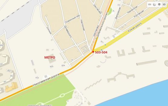 Схема рекламной плоскости по адресу Николаевская дорога - Южная дорога (Призма левая) Схема рекламной плоскости по адресу Николаевская дорога - Южная дорога (Призма левая)