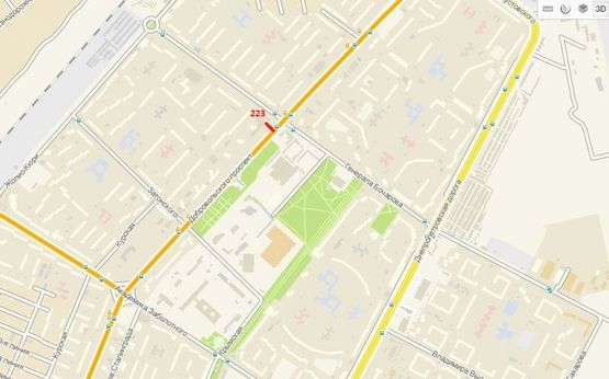 Схема рекламної площини за адресою Пр. Добровольского, 137-А - ул. Генерала Бочарова (Призма) Схема рекламної площини за адресою Пр. Добровольского, 137-А - ул. Генерала Бочарова (Призма)