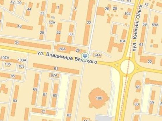 Схема рекламной плоскости по адресу вул.В.Великого 26, McDonalds, до вул.Кульпарківської Схема рекламной плоскости по адресу вул.В.Великого 26, McDonalds, до вул.Кульпарківської