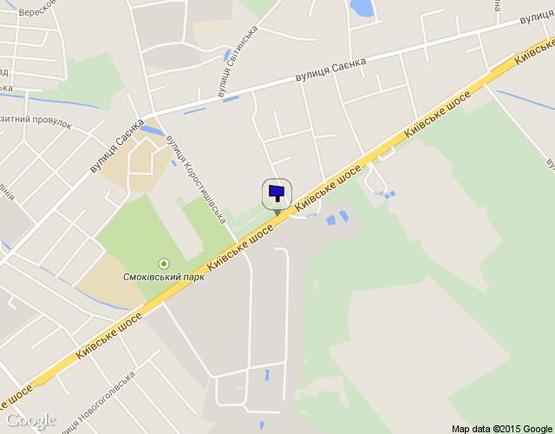 Схема рекламної площини за адресою ул.Киевское шоссе 45 (въезд с Киева, Аэропорт)