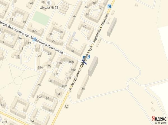 Схема рекламной плоскости по адресу Высоцкого-Сахарова (Копейка)