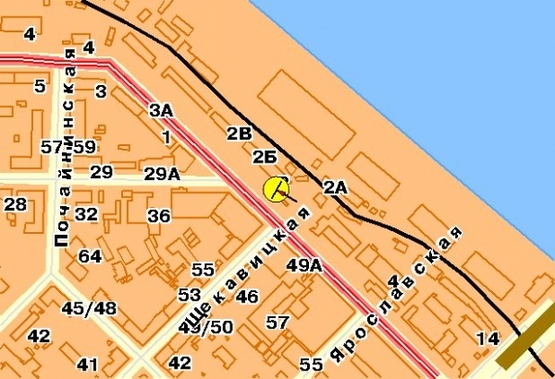 Схема рекламной плоскости по адресу Набережно-Луговая , 2  (салон "БиоМебель") Схема рекламной плоскости по адресу Набережно-Луговая , 2  (салон "БиоМебель")
