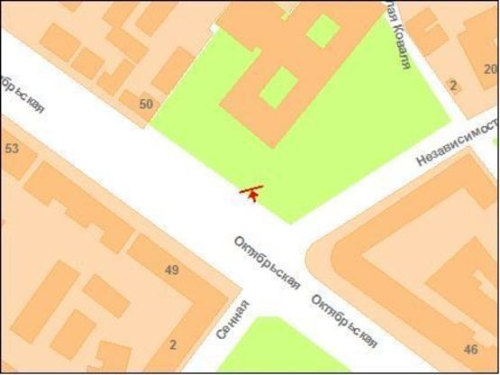 Схема рекламной плоскости по адресу ул.Октябрская,50 (Кооп.универ.) Схема рекламной плоскости по адресу ул.Октябрская,50 (Кооп.универ.)