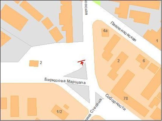 Схема рекламной плоскости по адресу М.Бірюзова вул - Зіньківська вул. Схема рекламной плоскости по адресу М.Бірюзова вул - Зіньківська вул.