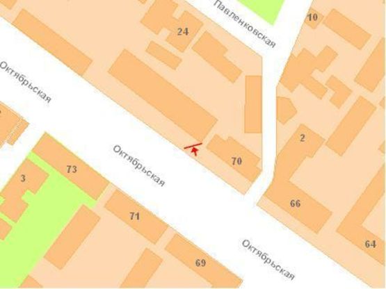 Схема рекламной плоскости по адресу Собрності вул. (Жовтнева),  72