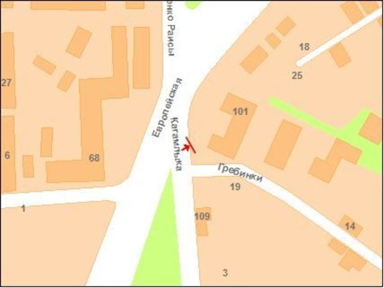 Схема рекламной плоскости по адресу на перкр.ул.Фрунзе и ул.Кагамлыка Схема рекламной плоскости по адресу на перкр.ул.Фрунзе и ул.Кагамлыка