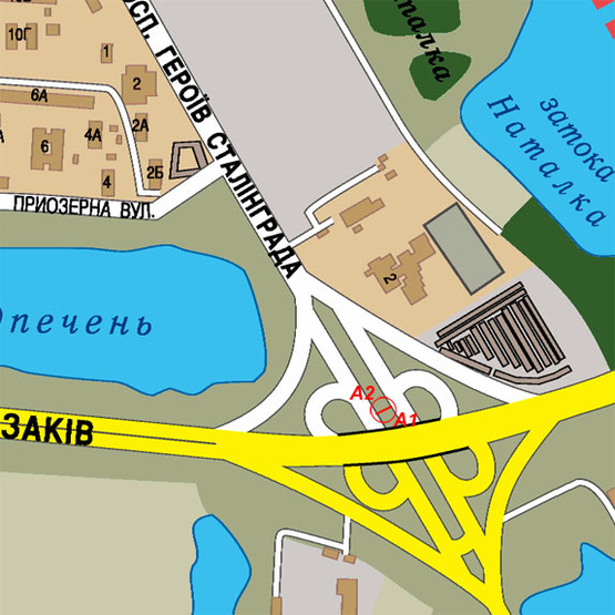 Схема рекламної площини за адресою Г.Сталинграда пр-т (разделитель) в центр Схема рекламної площини за адресою Г.Сталинграда пр-т (разделитель) в центр