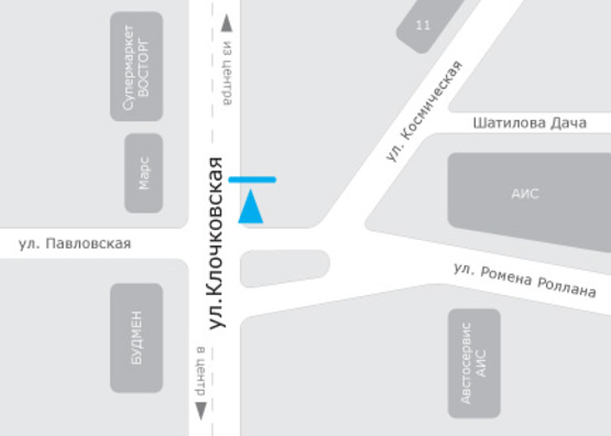 Схема рекламной плоскости по адресу Клочковская ул., (напротив дома №159), из центра Схема рекламной плоскости по адресу Клочковская ул., (напротив дома №159), из центра