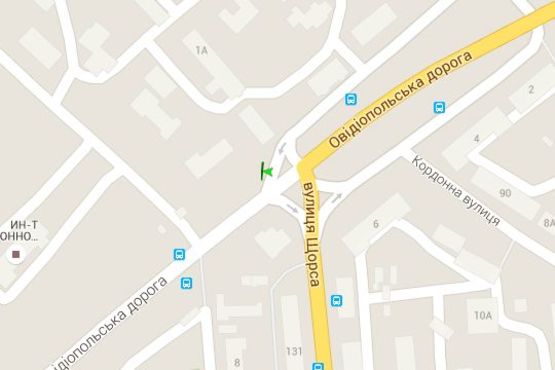 Схема рекламной плоскости по адресу Іванівський міст - Овідіопільська дорога - Щорса вул. (призма)