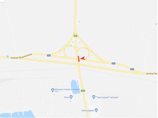 Схема рекламної площини за адресою Сумская трасса, выезд Схема рекламної площини за адресою Сумская трасса, выезд