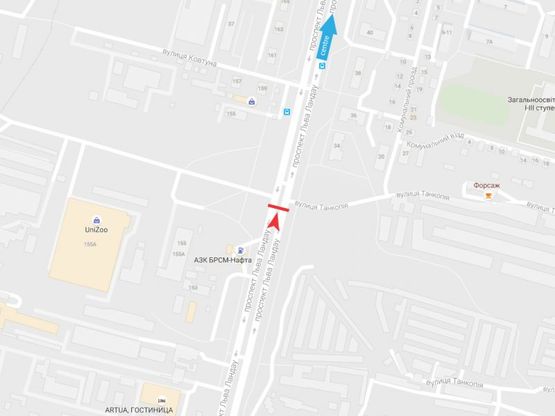 Схема рекламной плоскости по адресу Льва Ландау пр-т + Энергетическая ул., в центр Схема рекламной плоскости по адресу Льва Ландау пр-т + Энергетическая ул., в центр